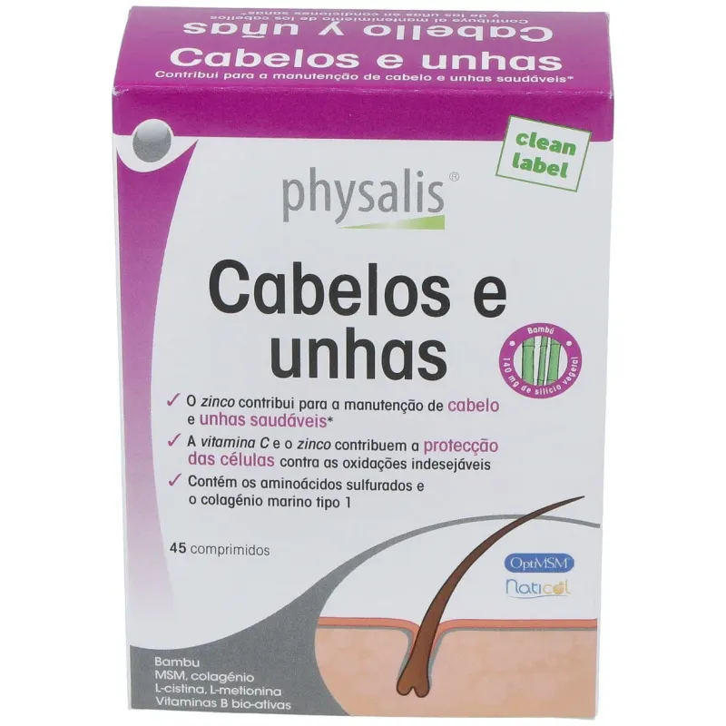 Physalis cabello y uñas 45comp | Farmacia Barata Physalis cabello y uñas 45comp | Farmacia Barata
