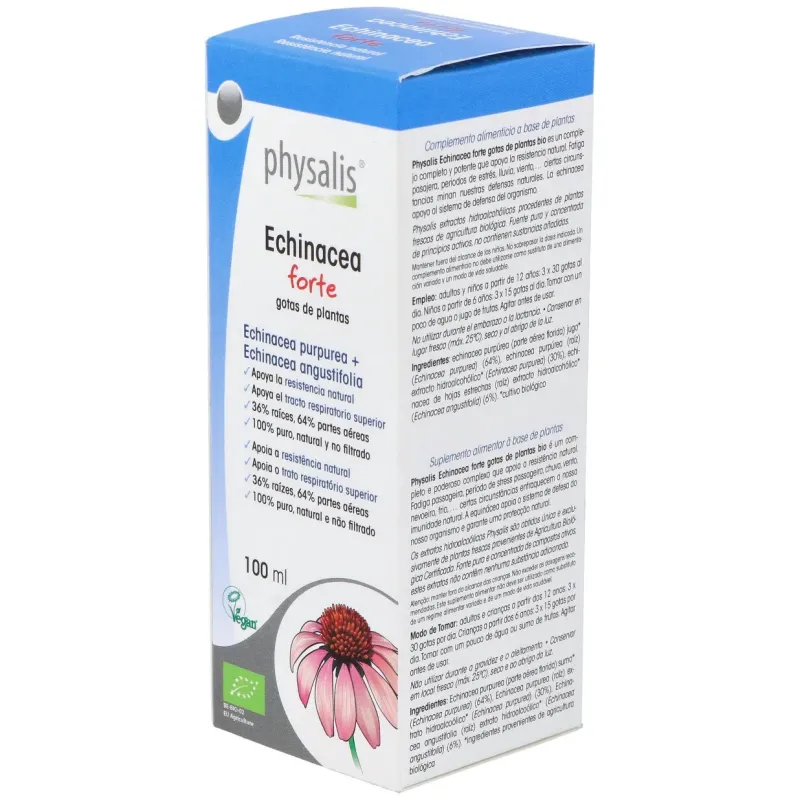 Physalis echinacea forte extracto hidroalcohólico bio 100ml | Farmacia Barata