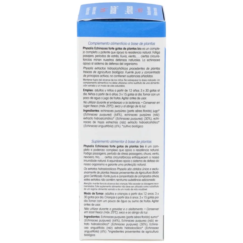 Physalis echinacea forte extracto hidroalcohólico bio 100ml | Farmacia Barata
