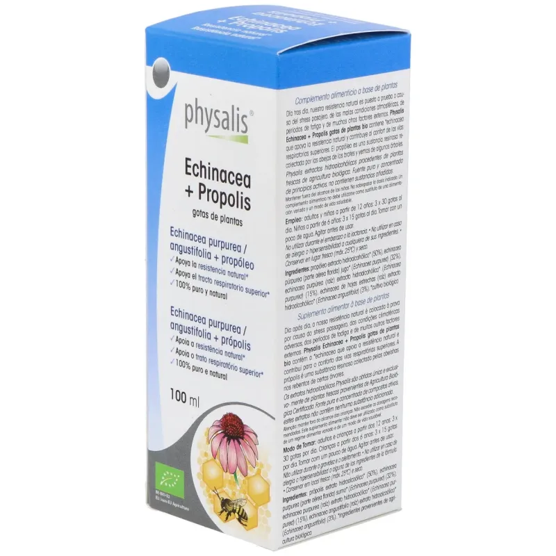 Physalis echinacea + propolis extracto hidroalcoholico bio 100ml | Farmacia Barata