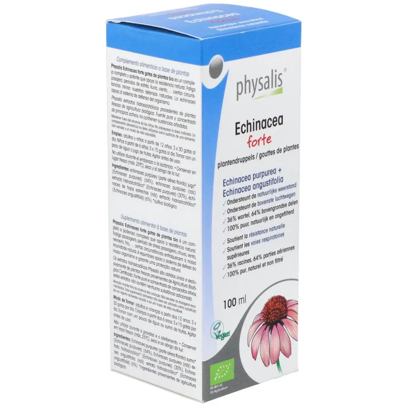 Physalis echinacea forte extracto hidroalcohólico bio 100ml | Farmacia Barata
