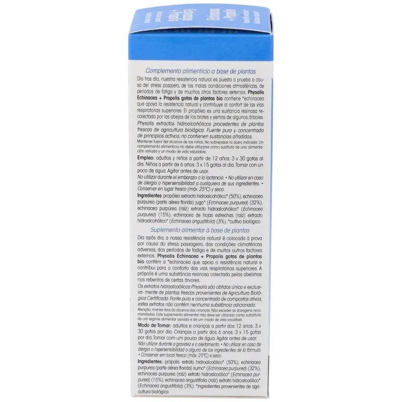 Physalis echinacea + propolis extracto hidroalcoholico bio 100ml | Farmacia Barata