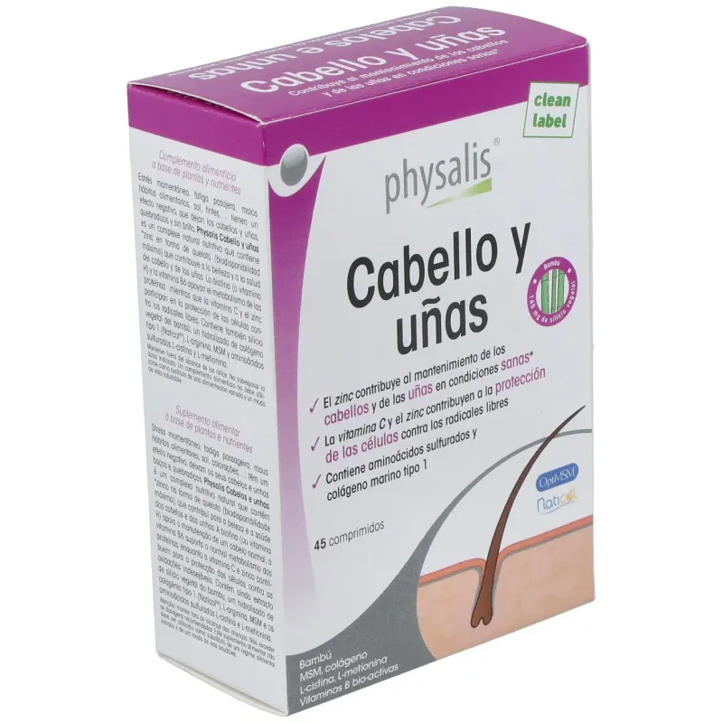 Physalis cabello y uñas 45comp | Farmacia Barata Physalis cabello y uñas 45comp | Farmacia Barata