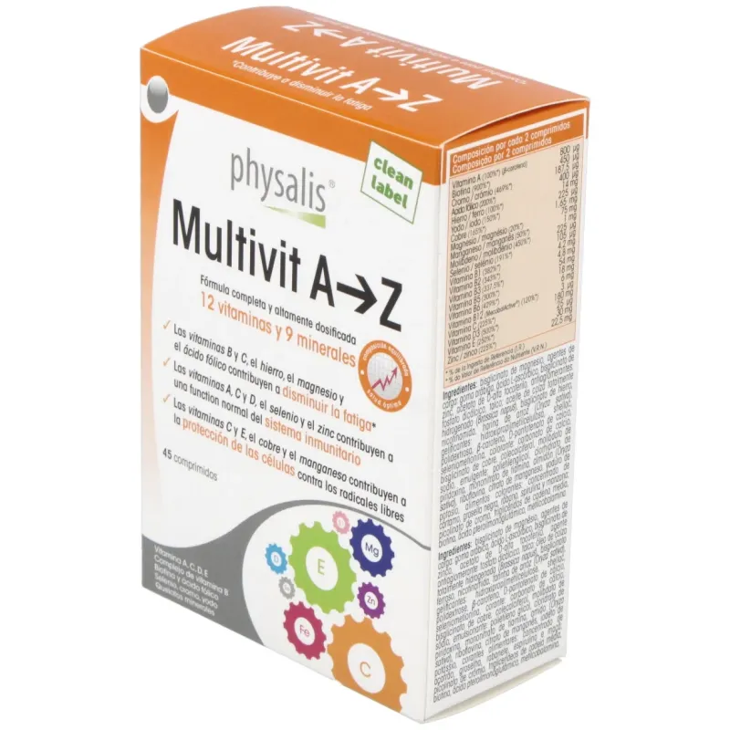 Physalis multivit a-z 45comp | Farmacia Barata