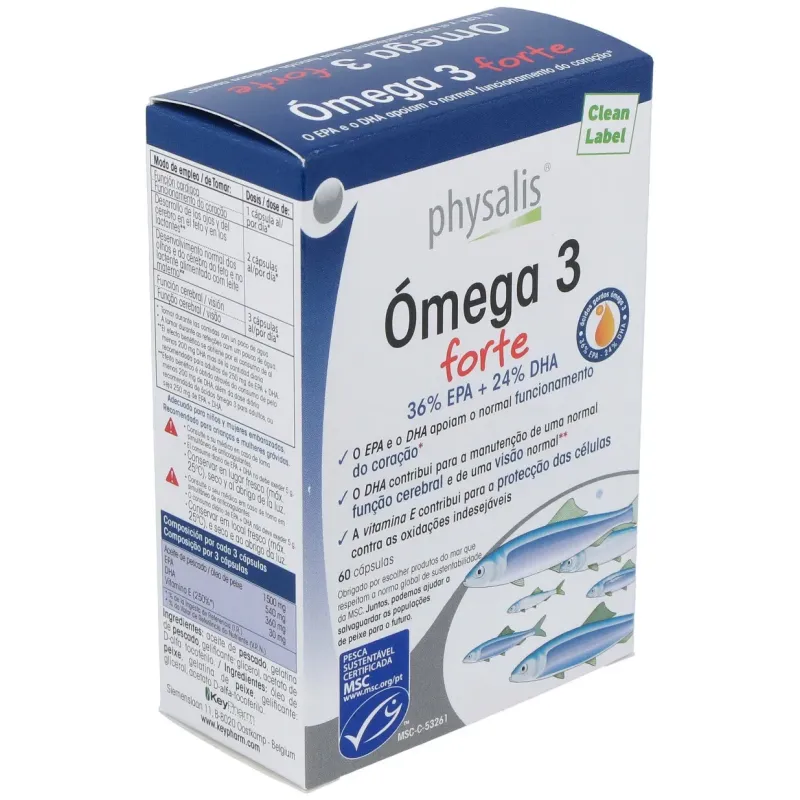 Physalis omega 3 forte epa + dha 60caps | Farmacia Barata