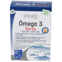 Physalis omega 3 forte epa + dha 60caps | Farmacia Barata