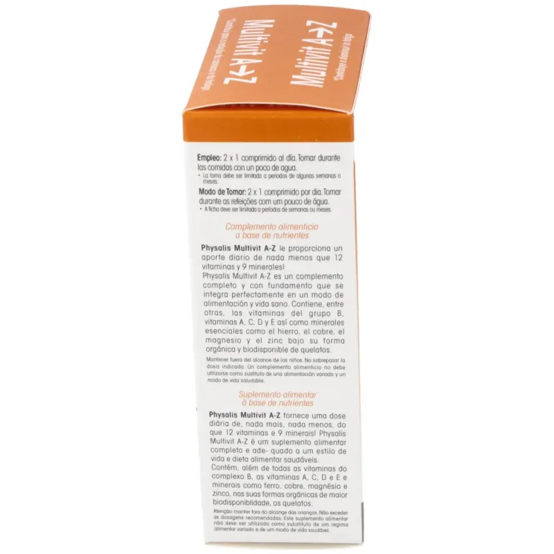 Physalis multivit a-z 45comp | Farmacia Barata