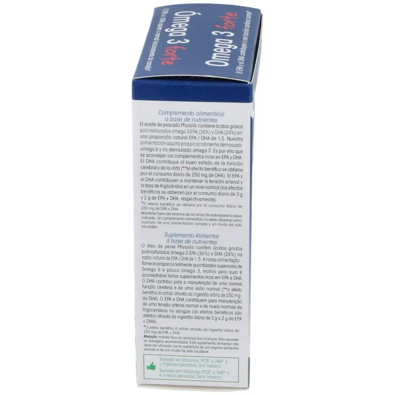 Physalis omega 3 forte epa + dha 60caps | Farmacia Barata