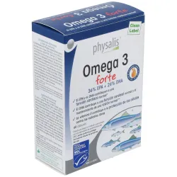 Physalis omega 3 forte epa + dha 60caps | Farmacia Barata