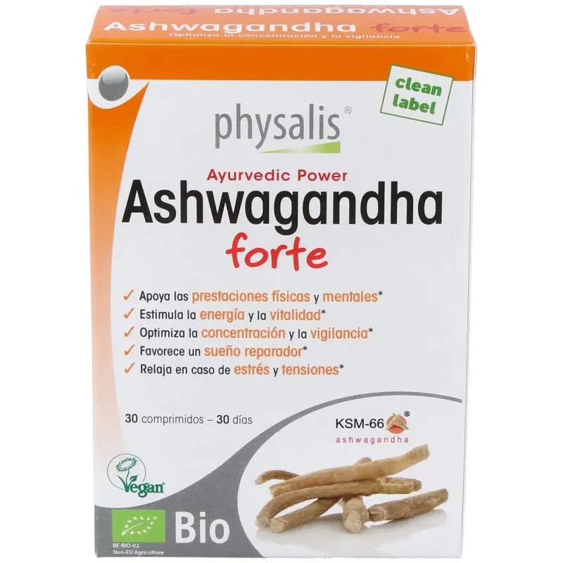 Physalis ashwagandha forte bio 30comp | Farmacia Barata