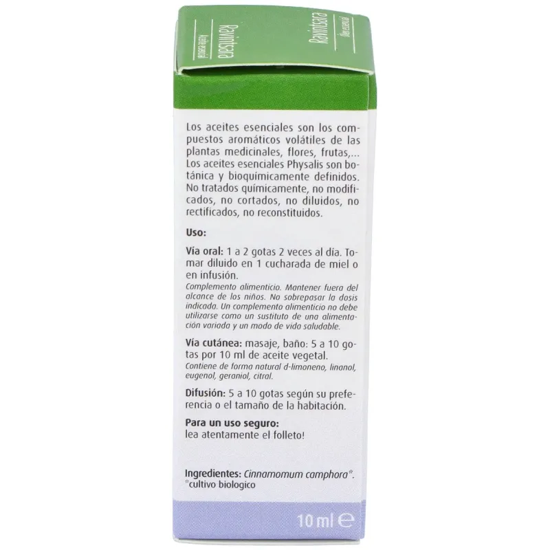 Physalis aceite esencial de ravintsara bio 10ml | Farmacia Barata