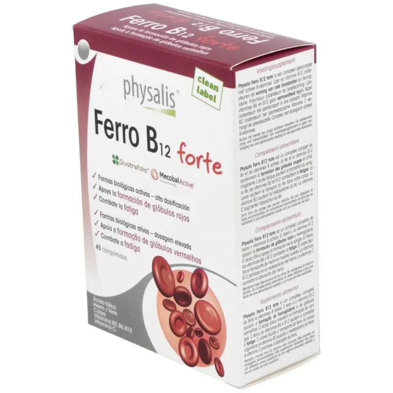 Physalis ferro b12 forte 60comp | Farmacia Barata