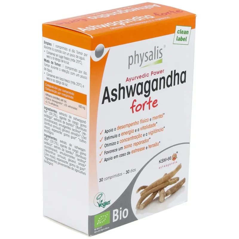 Physalis ashwagandha forte bio 30comp | Farmacia Barata