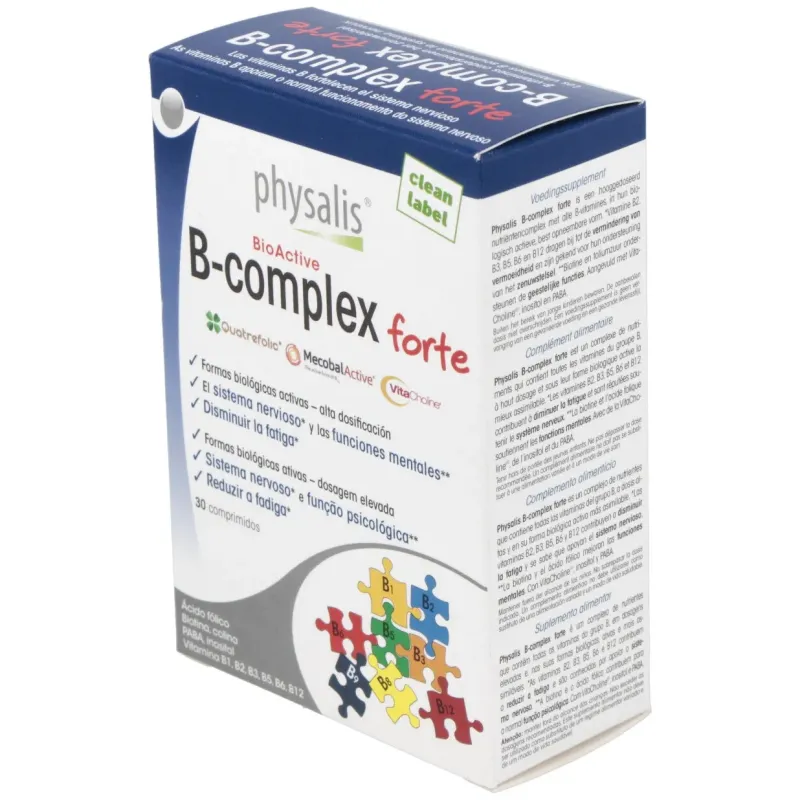 Physalis vitamina b complex forte 30comp | Farmacia Barata