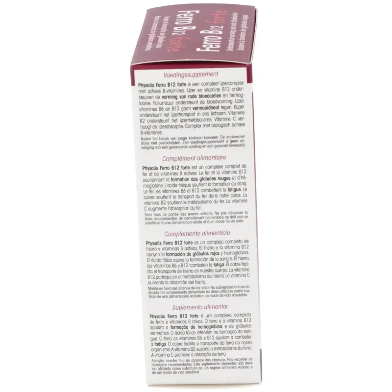 Physalis ferro b12 forte 60comp | Farmacia Barata
