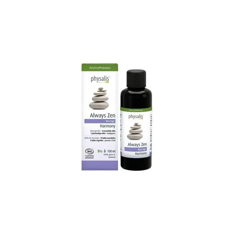 Physalis always zen harmony aceite masaje bio 100ml | Farmacia Barata