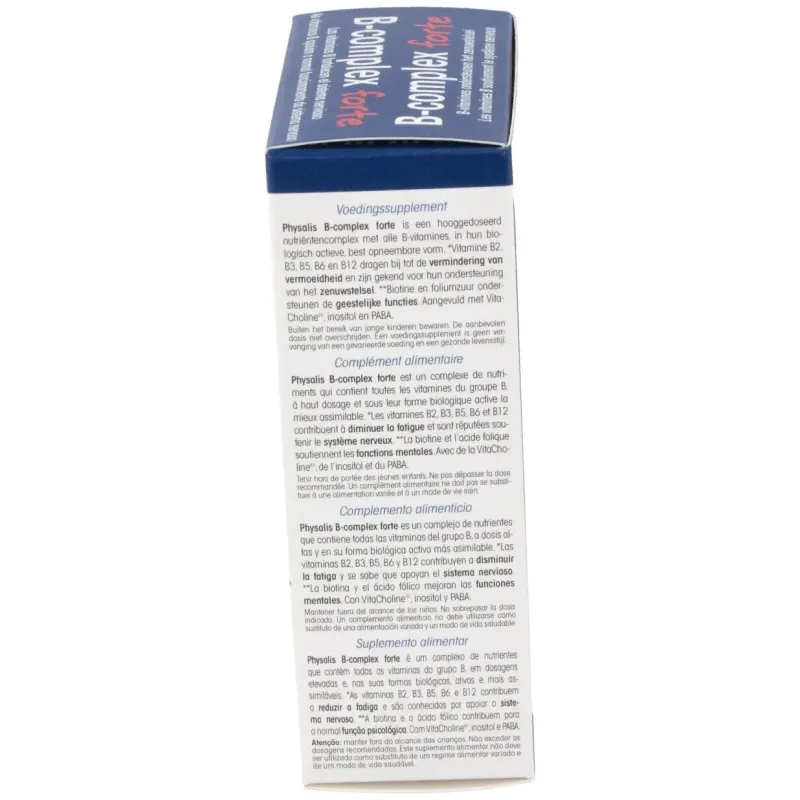 Physalis vitamina b complex forte 30comp | Farmacia Barata