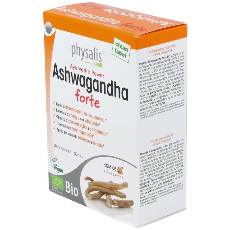Physalis ashwagandha forte bio 30comp | Farmacia Barata