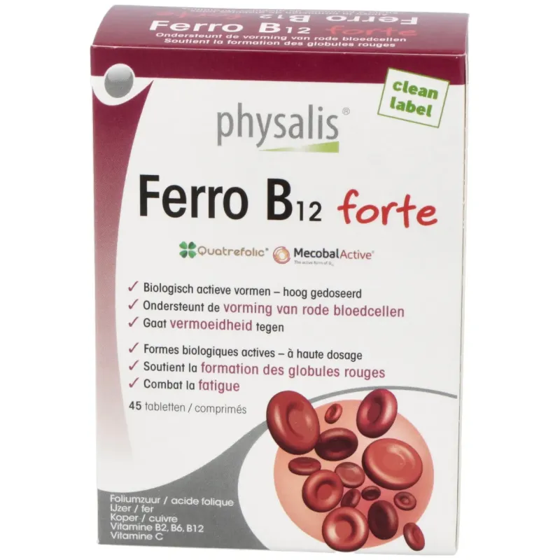 Physalis ferro b12 forte 60comp | Farmacia Barata