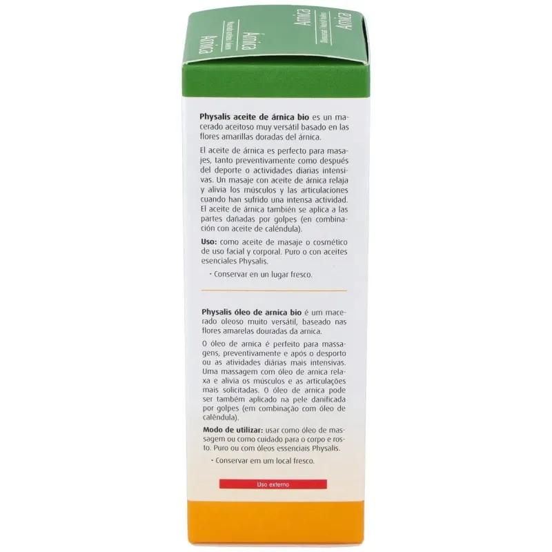 Physalis aceite vegetal de árnica bio 100ml | Farmacia Barata