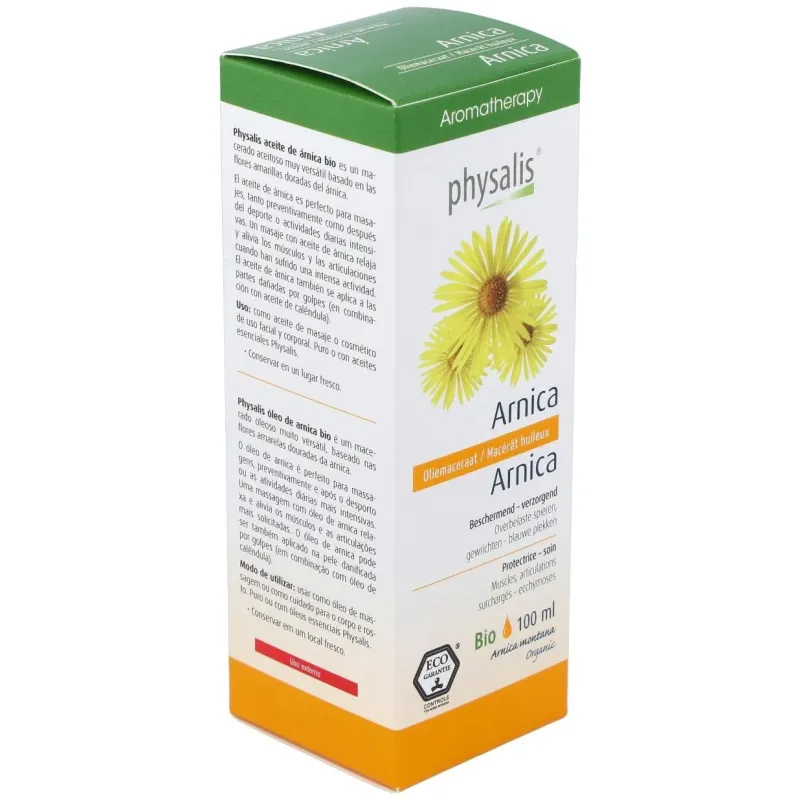 Physalis aceite vegetal de árnica bio 100ml | Farmacia Barata