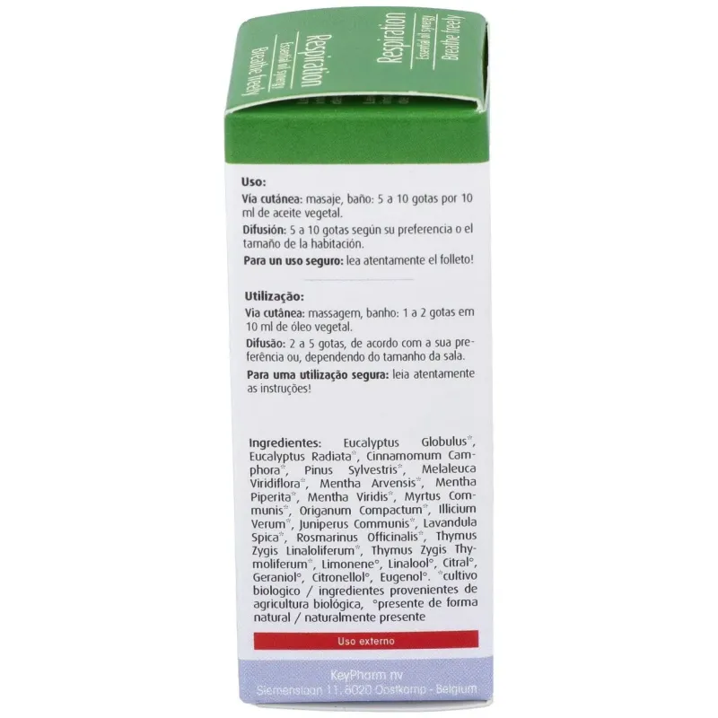 Respiration sinergia aceite esencial 10ml. bio | Farmacia Barata