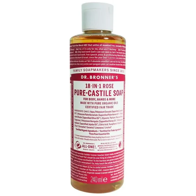 Dr. bronner's jabón líquido rosas bio 240ml | Farmacia Barata