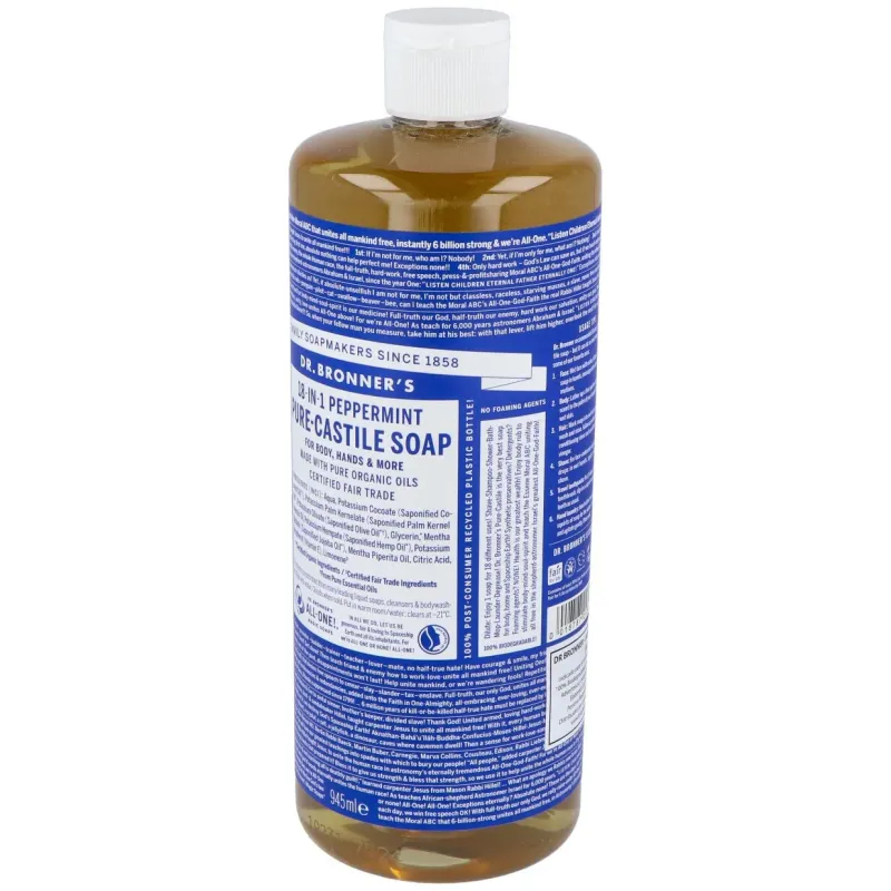 Dr. bronner's jabón líquido menta 945ml | Farmacia Barata