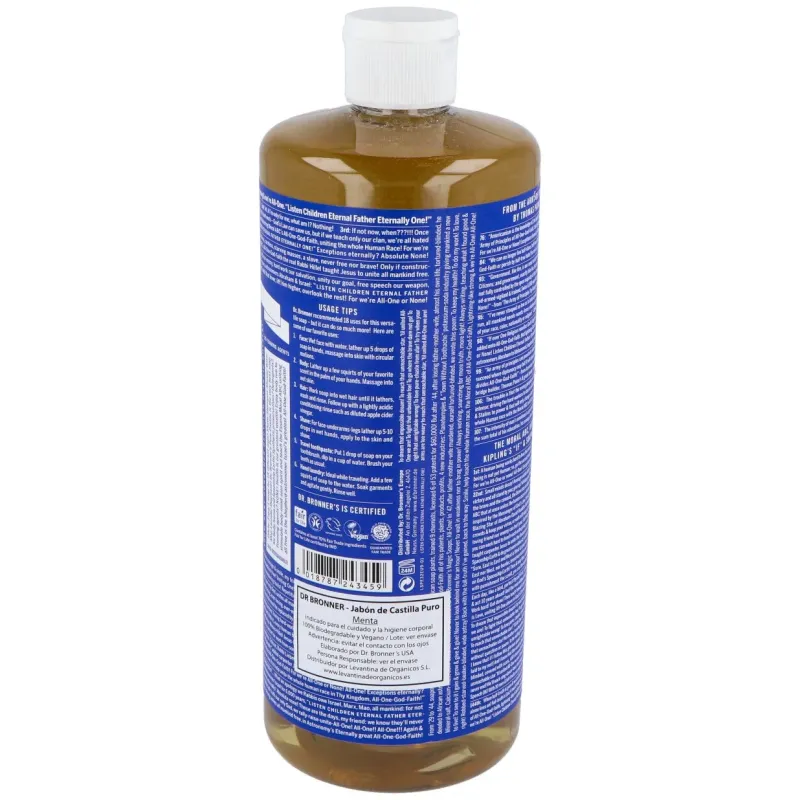 Dr. bronner's jabón líquido menta 945ml | Farmacia Barata