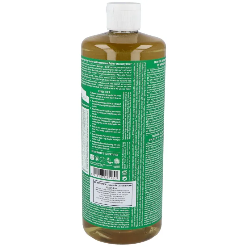 Dr. bronner's jabón líquido almendras bio 945ml | Farmacia Barata
