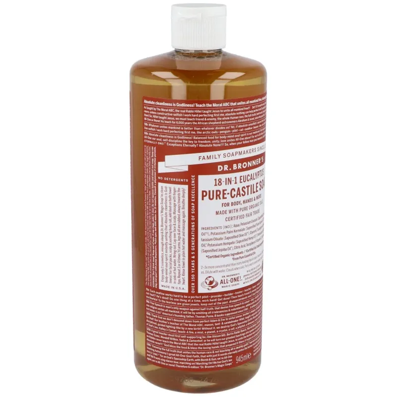 Dr. bronner's jabón líquido eucalipto bio 945ml | Farmacia Barata
