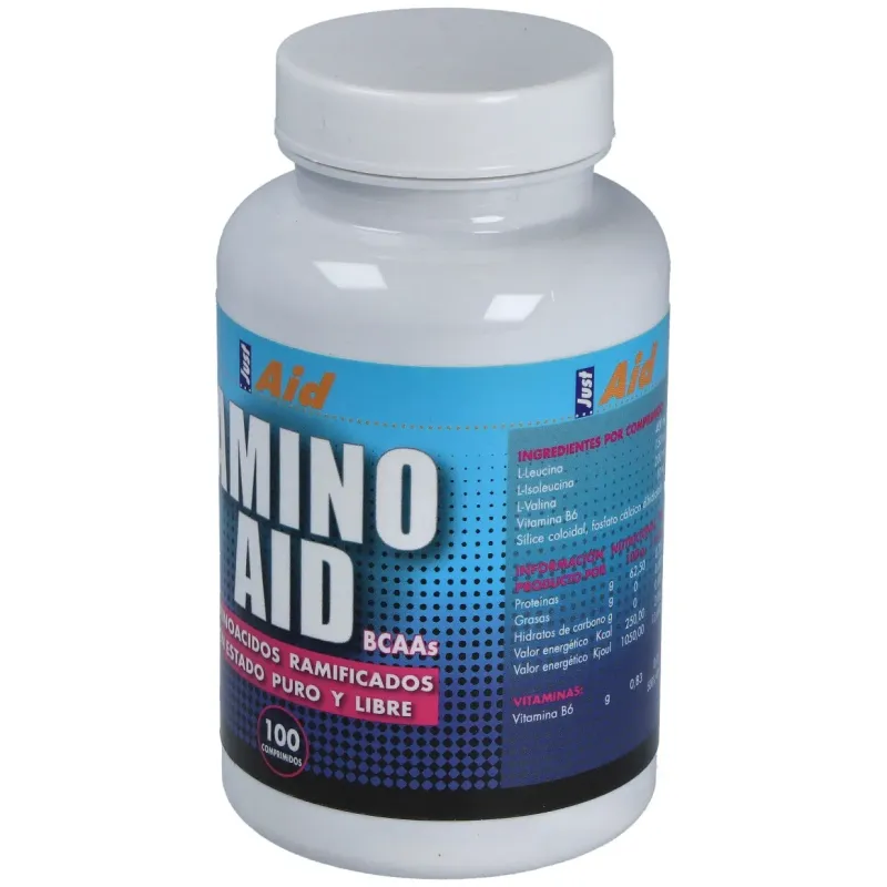 Just aid amino aid bcaa aminoacidos ramificados 100comp | Farmacia Barata