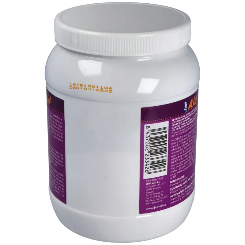 Just aid creatina 0 monohidrato pura 500gpolvo | Farmacia Barata Just aid creatina 0 monohidrato pura 500gpolvo | Farmacia Barata