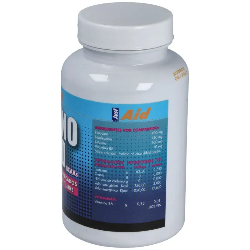 Just aid amino aid bcaa aminoacidos ramificados 100comp | Farmacia Barata