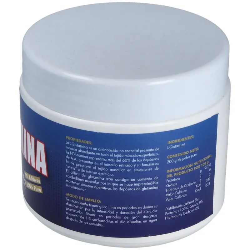 L-glutamina pura 200gr.polvo | Farmacia Barata