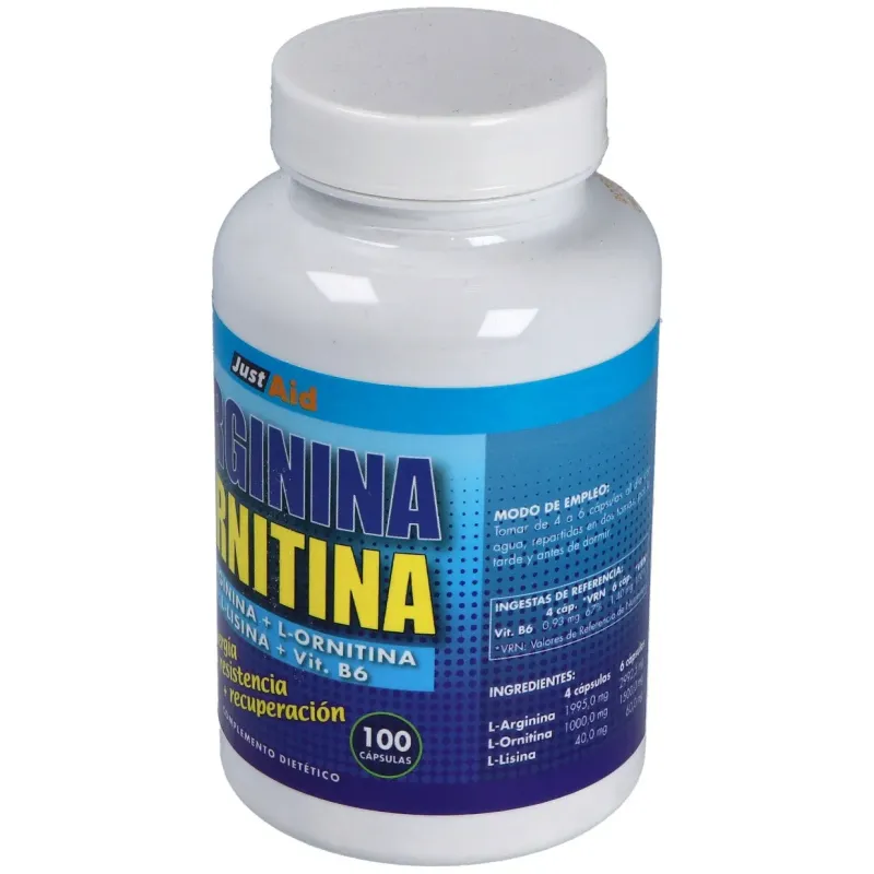 Arginina+ornitina (aminoacidos) 100comp. | Farmacia Barata