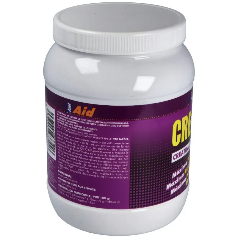Just aid creatina 0 monohidrato pura 500gpolvo | Farmacia Barata Just aid creatina 0 monohidrato pura 500gpolvo | Farmacia Barata