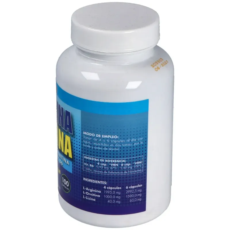 Arginina+ornitina (aminoacidos) 100comp. | Farmacia Barata