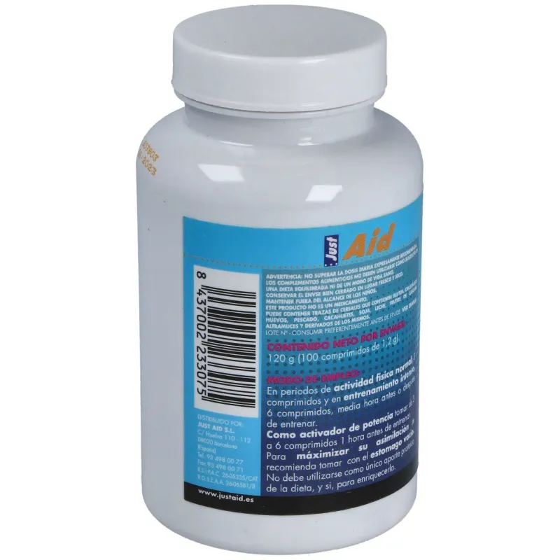 Just aid amino aid bcaa aminoacidos ramificados 100comp | Farmacia Barata