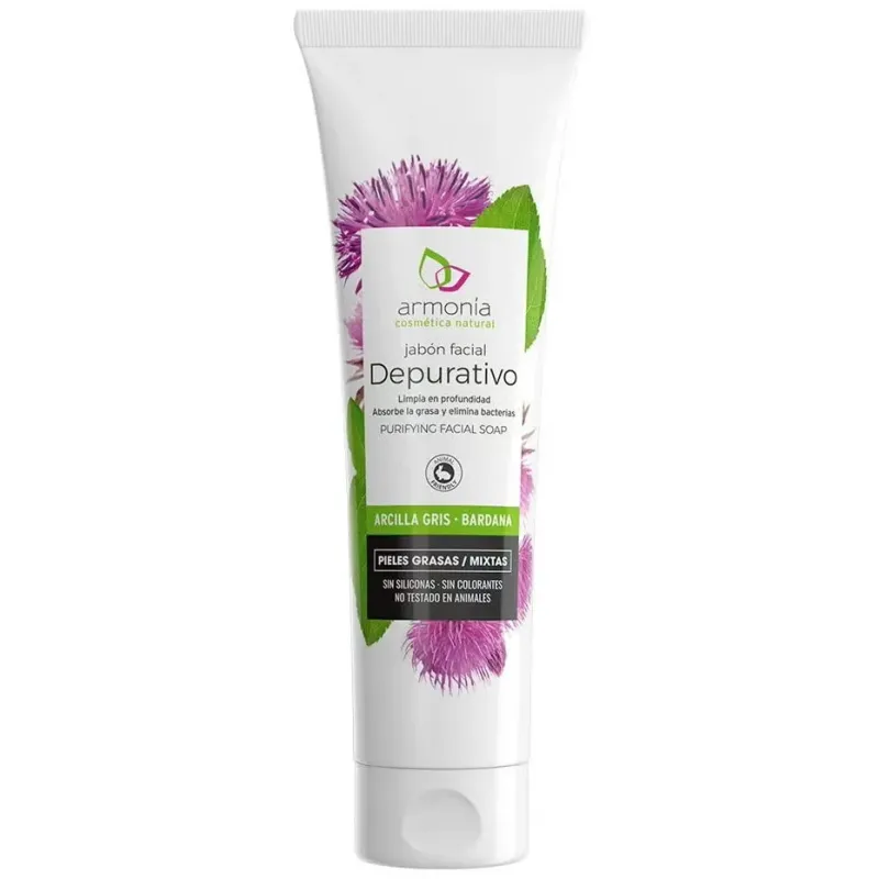 Armonia jabón facial de arcilla gris a la bardana 150ml | Farmacia Barata Armonia jabón facial de arcilla gris a la bardana 150ml | Farmacia Barata