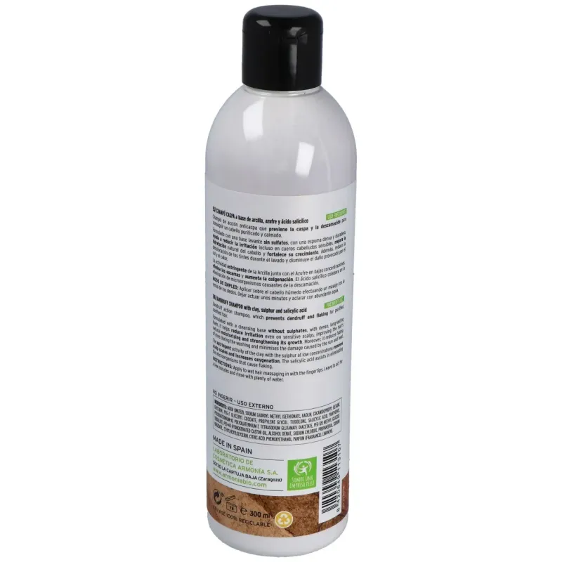 Champu anticaspa arcilla 300ml. | Farmacia Barata