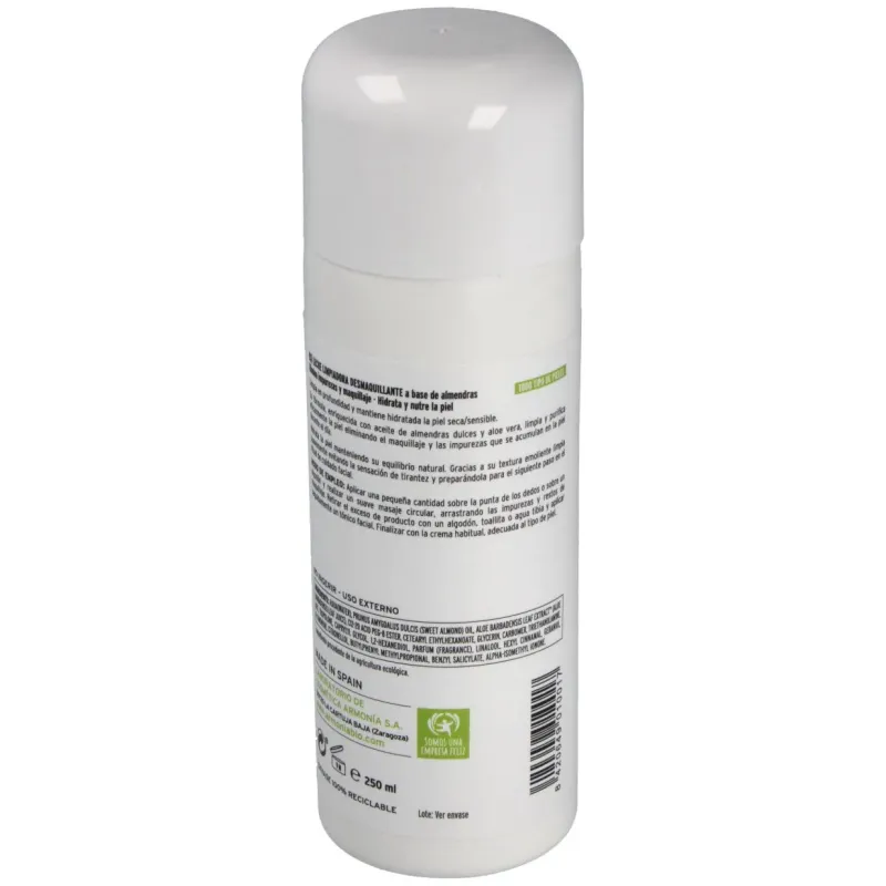 Leche de almendras desmaquillante 250ml. | Farmacia Barata