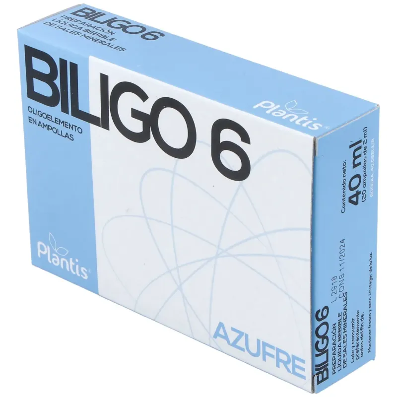 Biligo 06 (azufre) 20amp | Farmacia Barata