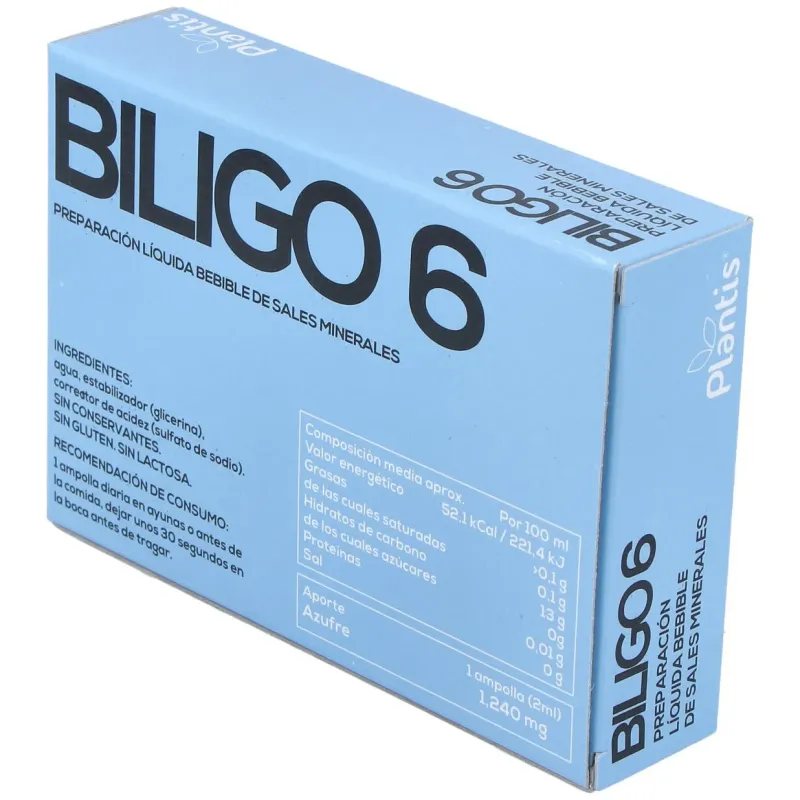 Biligo 06 (azufre) 20amp | Farmacia Barata