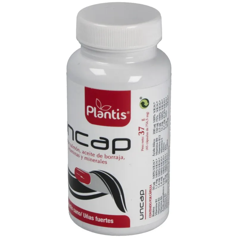 Plantis uncap cabello uñas 45caps | Farmacia Barata