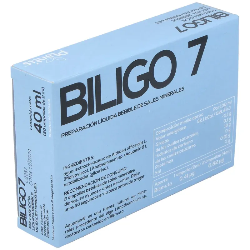 Artesania agricola biligo 7 actibios 20 ampollas | Farmacia Barata