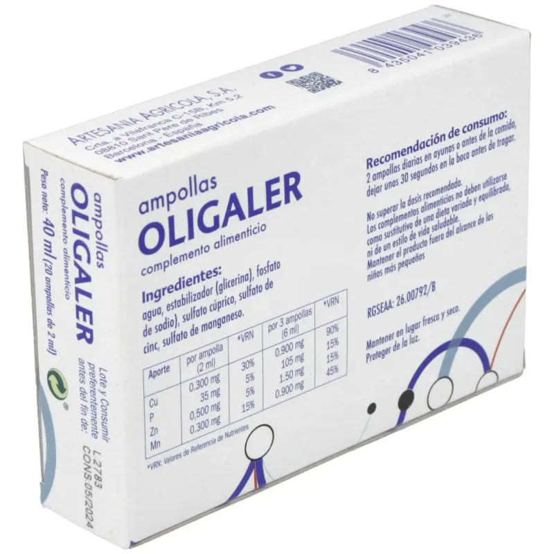 Artesania agricola oligaler 40ml | Farmacia Barata