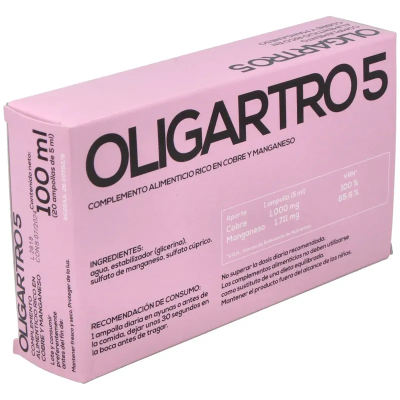 Artesanía agrícola oligartro 5 manganeso-cobre 20 amp | Farmacia Barata