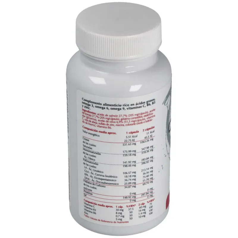 Omega 3-6-9 salmon+borraja+olivo 100 perlas. | Farmacia Barata