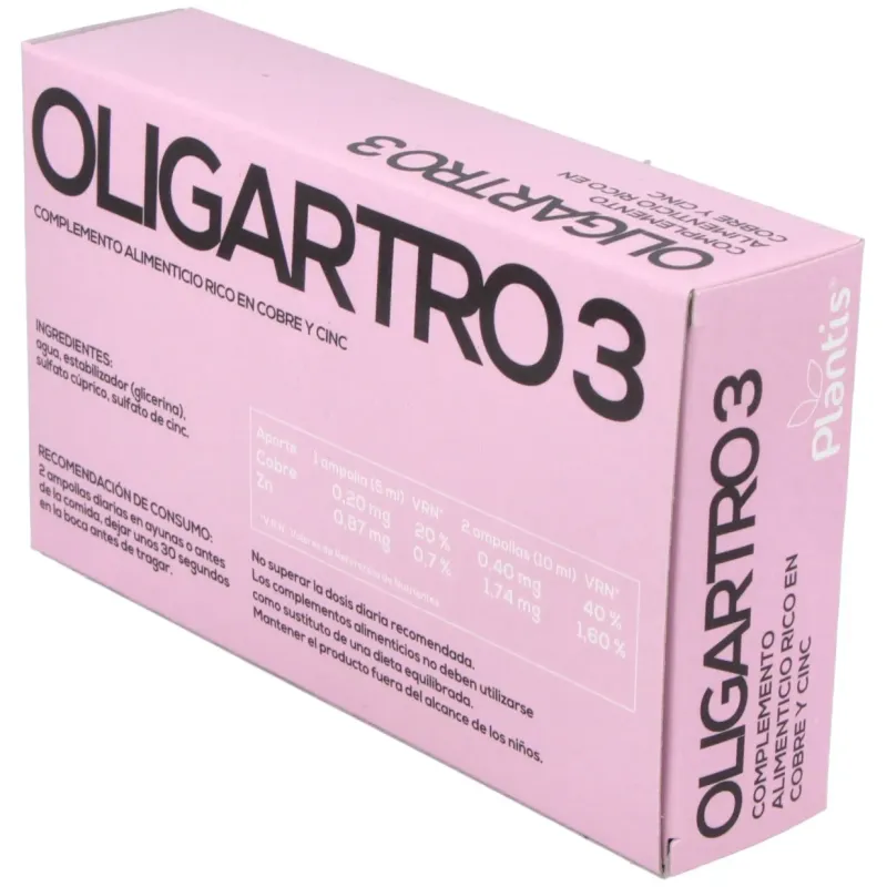 Artesania agricola oligartro 3 cu zn 20 ampollas | Farmacia Barata